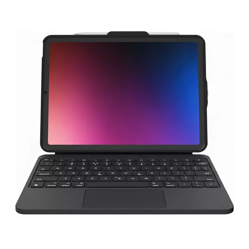 DEQSTER Prime Keyboard Case, skirta iPad (10-osios kartos / A16) - QWERTY - juoda