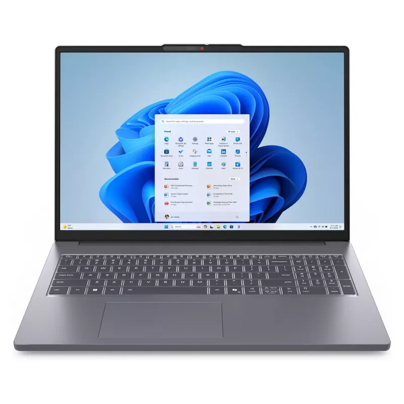 Lenovo IdeaPad 3 Slim 17.3 inch Full HD IPS nešiojamas kompiuteris, AMD Ryzen 7 7730U, 16GB RAM, 512GB SSD, FreeDOS, Arctic Grey