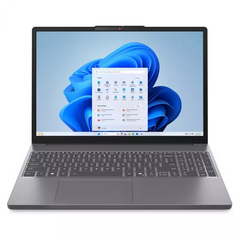 Nešiojamas kompiuteris Lenovo IdeaPad 3 Slim 17 inch - AMD Ryzen 7 7730U, 16GB RAM, 512GB SSD, Windows 11 Home, Arctic Grey