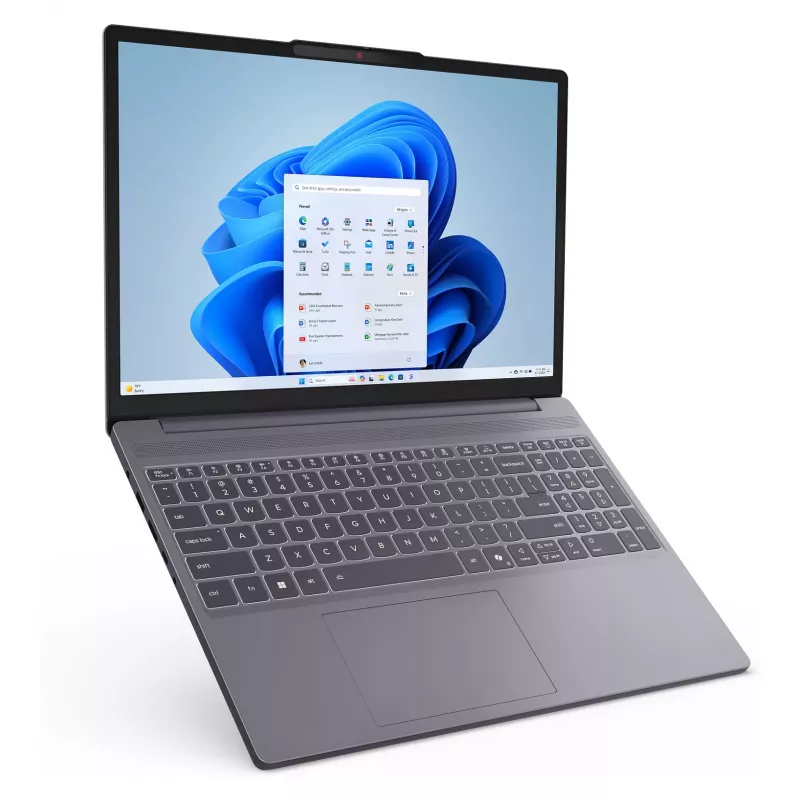Nešiojamas kompiuteris Lenovo IdeaPad 3 Slim 17 inch - AMD Ryzen 7 7730U, 16GB RAM, 512GB SSD, Windows 11 Home, Arctic Grey