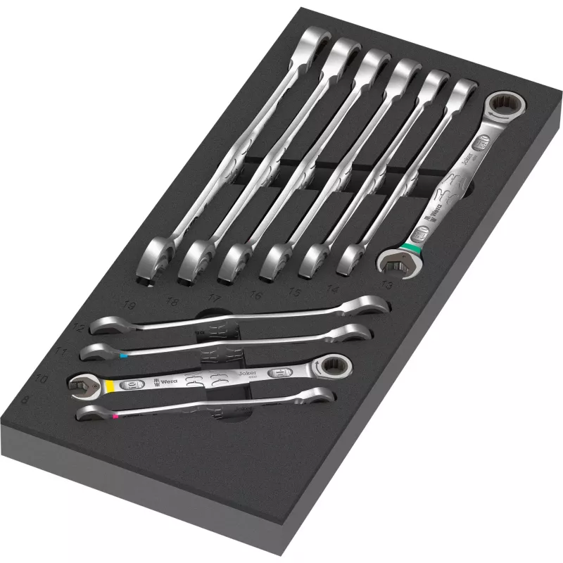 Wera Joker Kombinuotas reketinis veržliarakčių rinkinys 11 dalių 8-19 mm