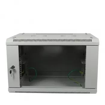 ALLNET 19 inch sieninis spintos korpusas 6U 600x600mm šviesiai pilkas plokščios pakuotės SMA serija