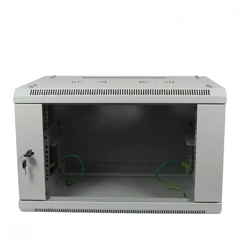 ALLNET 19 inch sieninis spintos korpusas 6U 600x600mm šviesiai pilkas plokščios pakuotės SMA serija