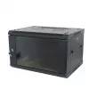ALLNET SMA-Series 19 inch sieninis korpusas 9U 1-dalis 600mm gylio juodas plokščias paketas