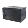 ALLNET 19 inch sieninis spintos korpusas 15U 1-dalis 600mm gylio juodas plokščios pakuotės SMA serija