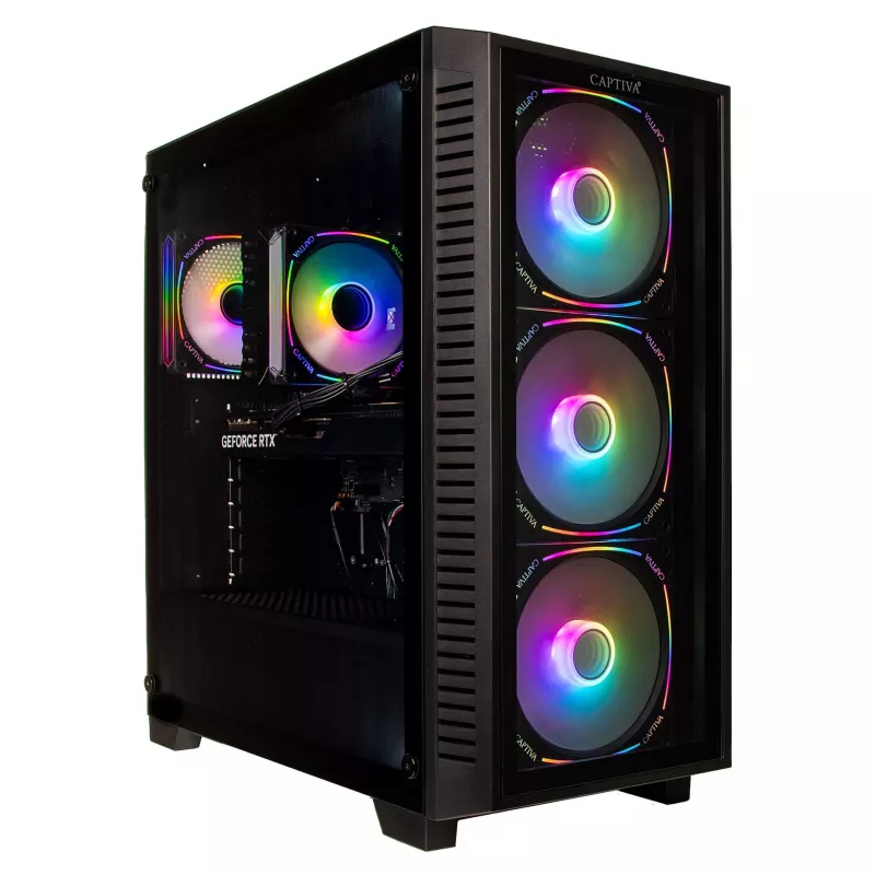 Captiva PC Highend Gaming I89-877 Intel Core Ultra 7 265KF, 32GB DDR5 RAM, 2TB M.2 SSD, Nvidia GeForce RTX 5070 (12GB GDDR7), Z890, Windows 11 Home