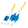 EFB Elektronik O0360.1-1.2 Fiber Optic Patch Cable 1 m LC Duplex to SC Duplex OS2 Single-mode Yellow