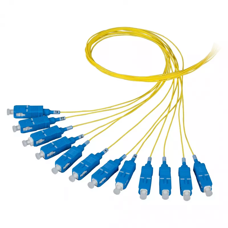 EFB Elektronik FTTH Pigtail SC/APC OS2 G.657.A2 9/125µm Yellow 2m