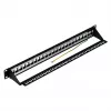EFB paskirstymo skydas 19 inch 1U 24 prievadų ekranuotas Cat.6A juodas RAL9005