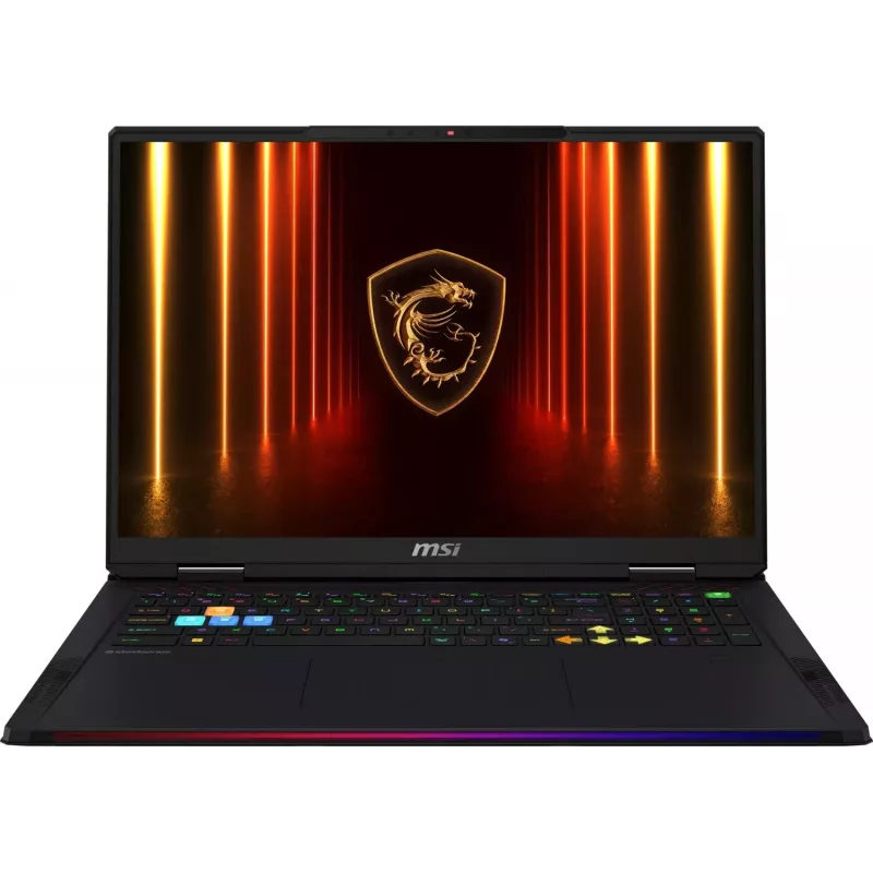 MSI Raider A18 HX A9WIG-263 Gaming Laptop - AMD Ryzen 9 9955HX3D, 32GB RAM, 2TB SSD, RTX 5080, 18 inch UHD+ 120Hz, Wi-Fi 7, Bluetooth, juoda