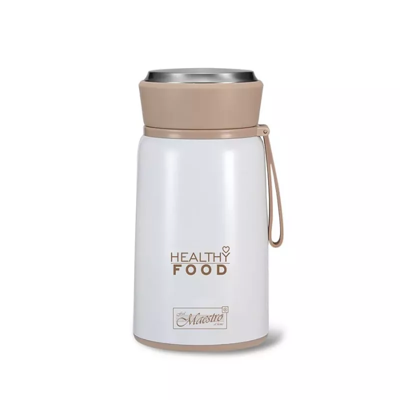 Maestro MR-1646-80 Dinner Thermos 0.8 L Nerūdijančio plieno vakuuminis maisto termosas su sulankstomu šaukštu