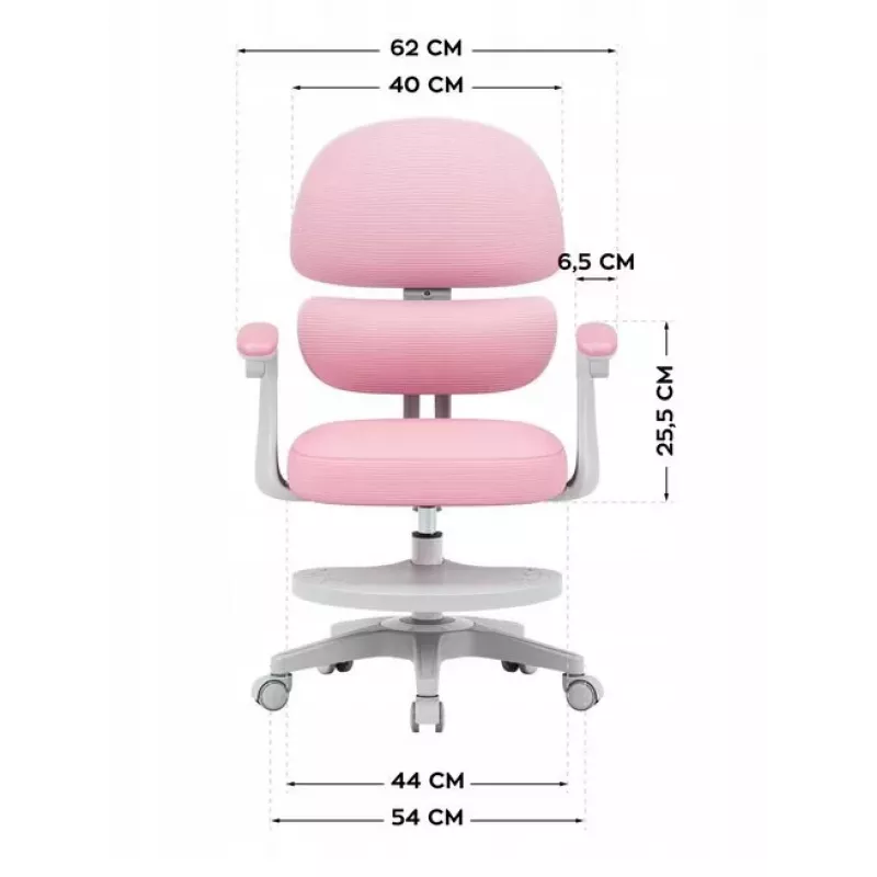 MARK ADLER Junior 4.4 Pink Swivel Desk Chair
