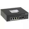 Hikvision DS-3T1506HP-EI-UPS LinkVu Smart Managed Industrial Solar PoE Switch, 6 prievadų, 4x PoE++ 90W, 110W biudžetas, įmontuotas UPS