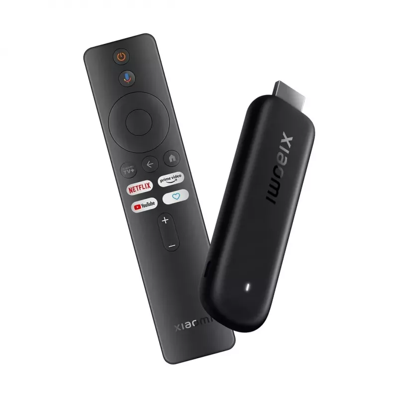 Xiaomi TV Stick HD (2nd Gen) - 1080p srautinio turinio grotuvas, Android TV 11, 1GB RAM, 8GB atmintis, Bluetooth 5.0, juoda