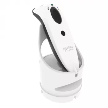 Socket Mobile SocketScan S720 nešiojamasis brūkšninių kodų skaitytuvas 1D 2D belaidis Bluetooth baltas su įkrovimo stotele