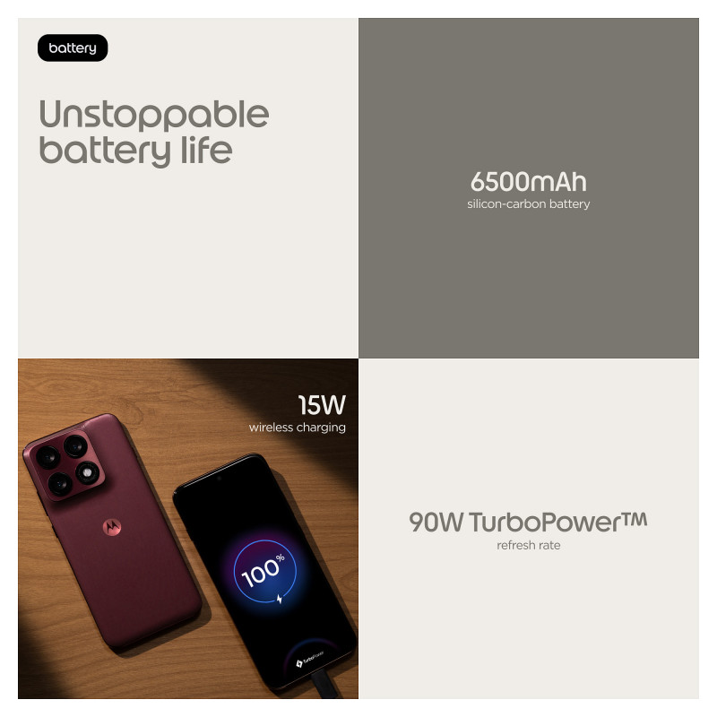 Motorola Edge 70 Pro 8GB RAM 256GB Zinfandel