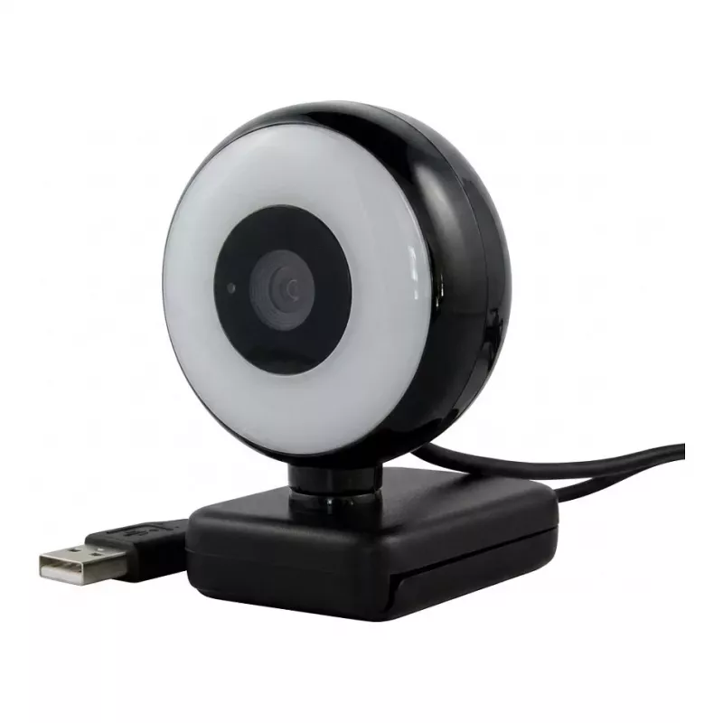 WEMISS CM-A2 Stream Series su žiediniu apšvietimu Full HD internetinė kamera, 1/3 inch CMOS jutiklis, juoda