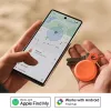 Chipolo LOOP – Įkraunamas Bluetooth sekiklis su silikonine kilpa, skirtas iOS ir Android, 4 vnt. rinkinys (anglies, kreidos, tamsiai mėlyna, koralų)