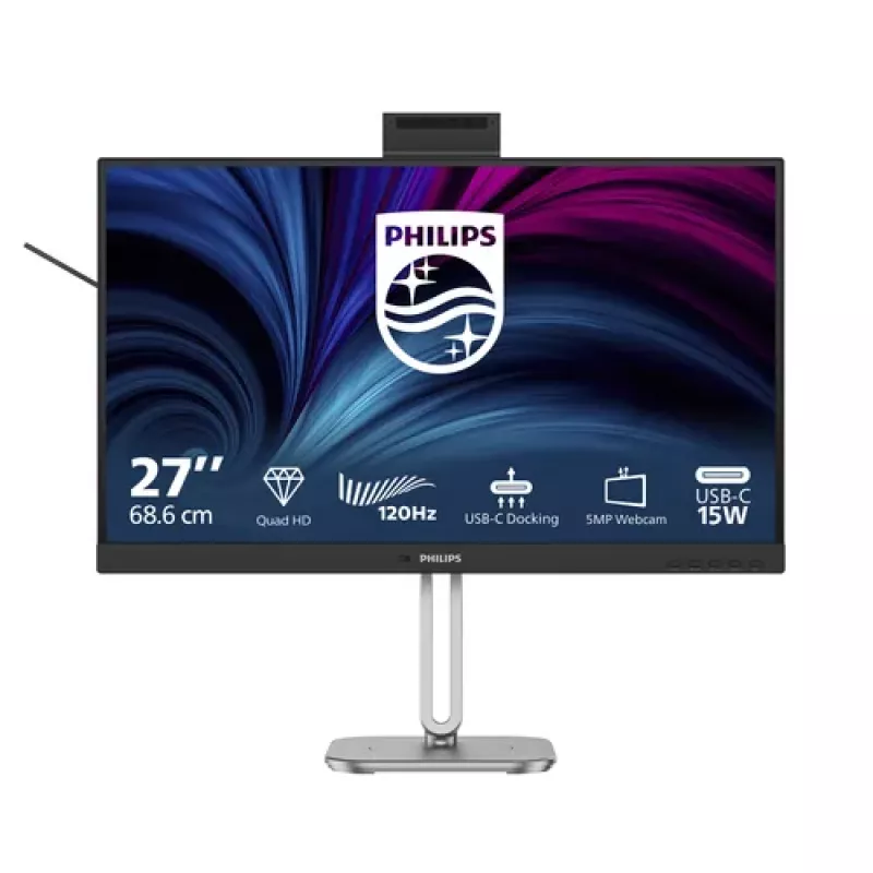 Philips 27B2U4601H 4000 Series 27 colių IPS QHD monitorius su USB-C 90W PD, internetine kamera, KVM