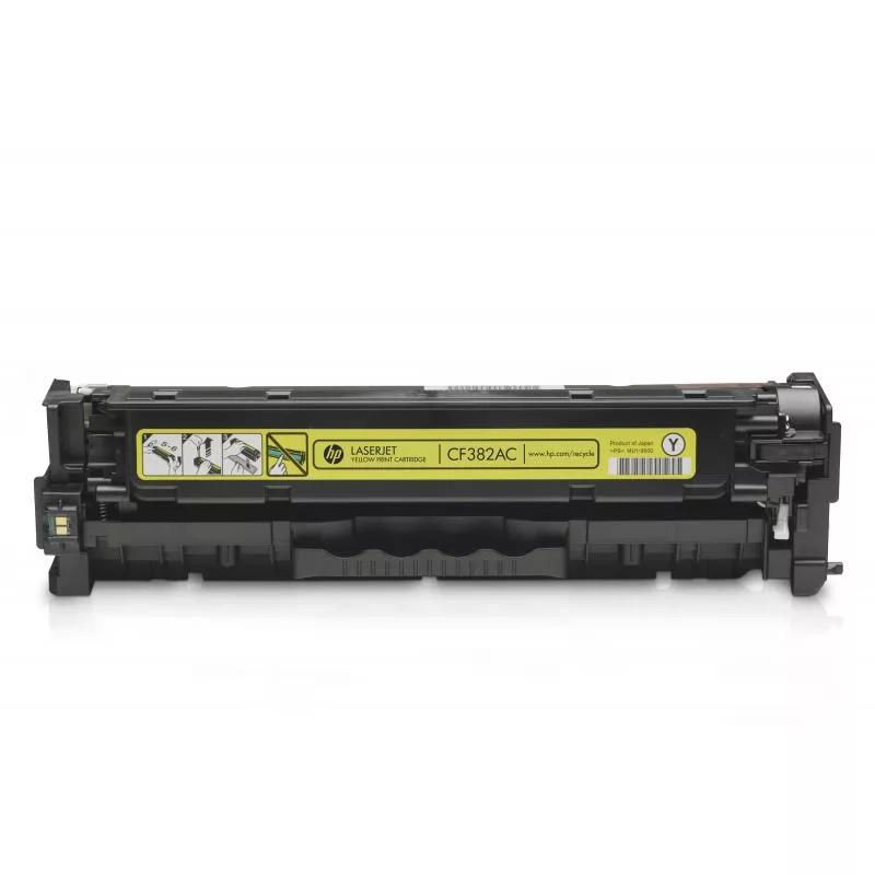 HP 312A (CF382AC) Original Toner Cartridge, Yellow, 2,700 Pages