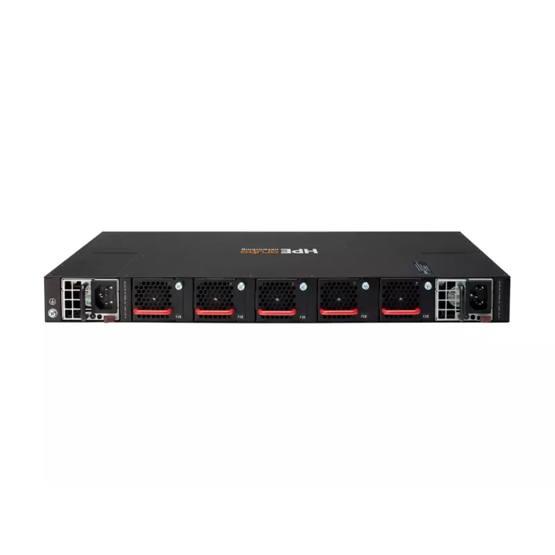 HPE Aruba 8320 48 prievadų 10GbE SFP+ ir 6 prievadų 40GbE QSFP+ valdomas 3 sluoksnio jungiklis su 2x 400W maitinimo šaltiniais, 5 ventiliatoriais, stovo komplektu, TAA atitikmuo