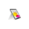Apple Magic Keyboard Folio su Trackpad - britų anglų (QWERTY) - balta - skirta iPad (10 kartos)