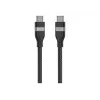 Anker USB C į USB C 240W Upcycled-Braided Greito Įkrovimo Laidas A82E2 (1,8 m, Juoda)