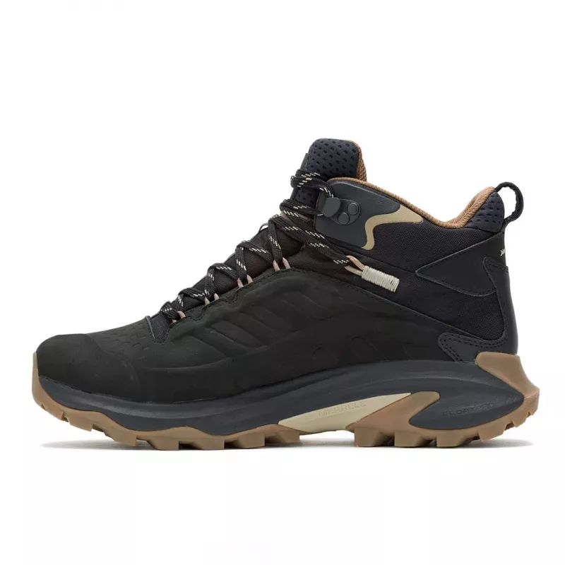 Merrell Moab Speed 2 Leather Mid Hiking Boots - Black - US Men's 10.5