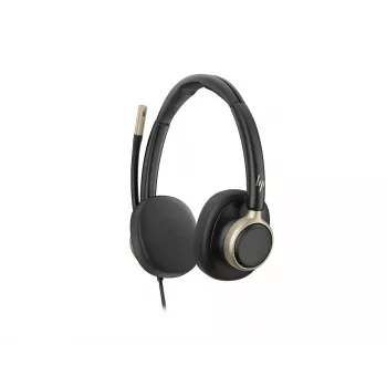 HP Poly Mission 825 Wired Stereo USB Headset su ANC - Juoda