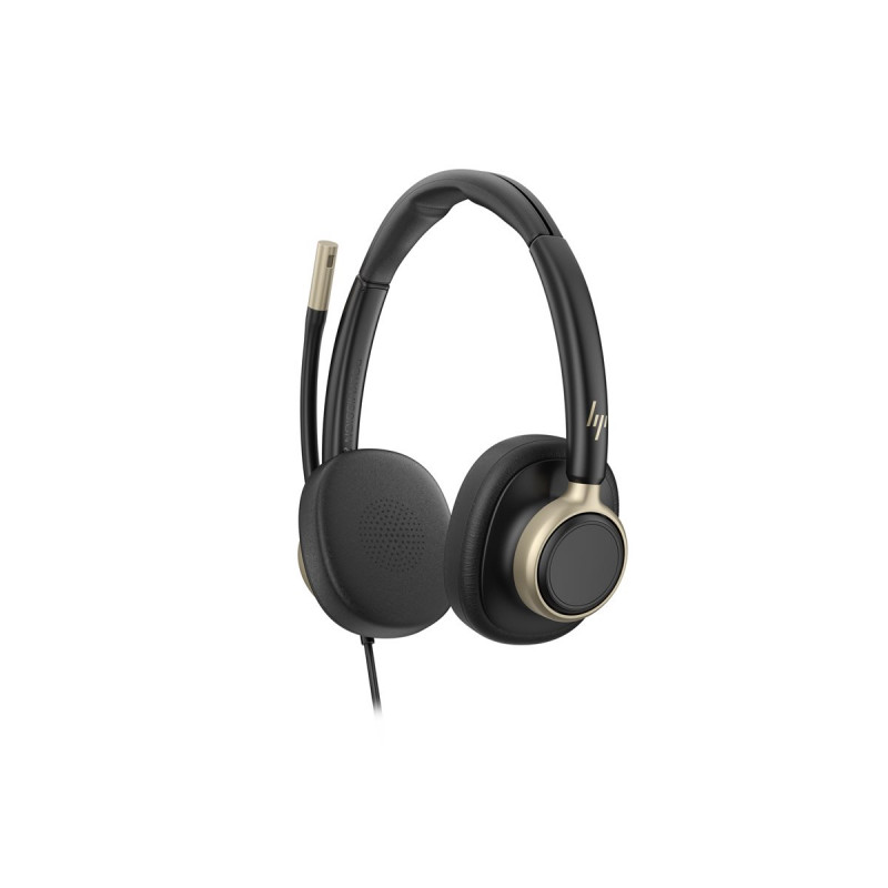 HP Poly Mission 825 Wired Stereo USB Headset su ANC - Juoda