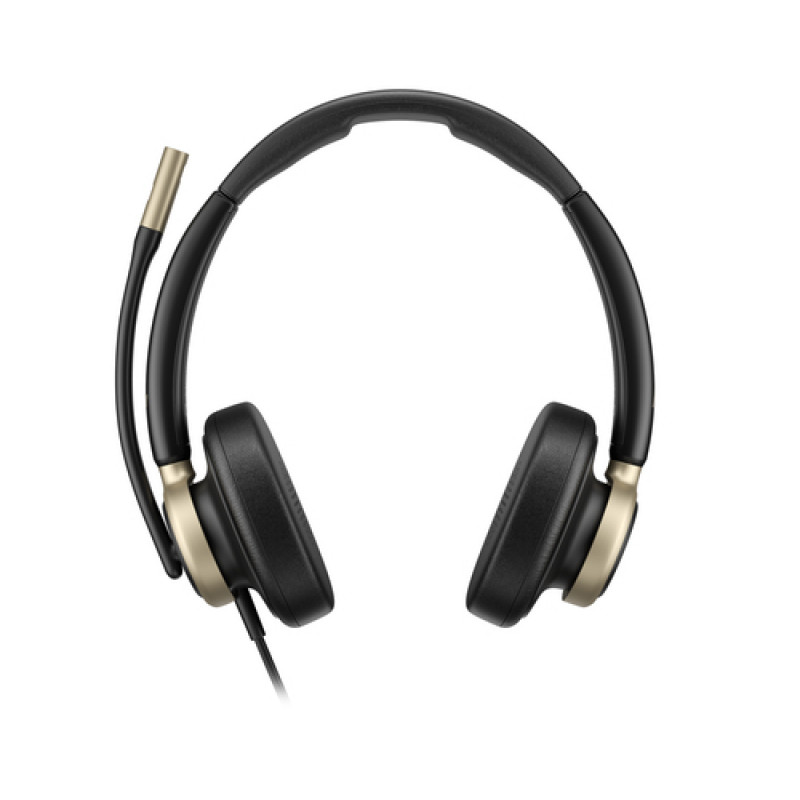 HP Poly Mission 825 Wired Stereo USB Headset su ANC - Juoda