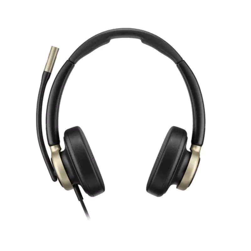 HP Poly Mission 825 Wired Stereo USB Headset su ANC - Juoda
