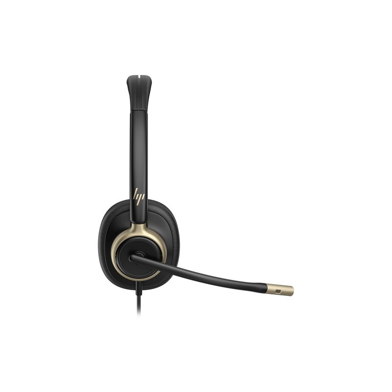 HP Poly Mission 825 Wired Stereo USB Headset su ANC - Juoda