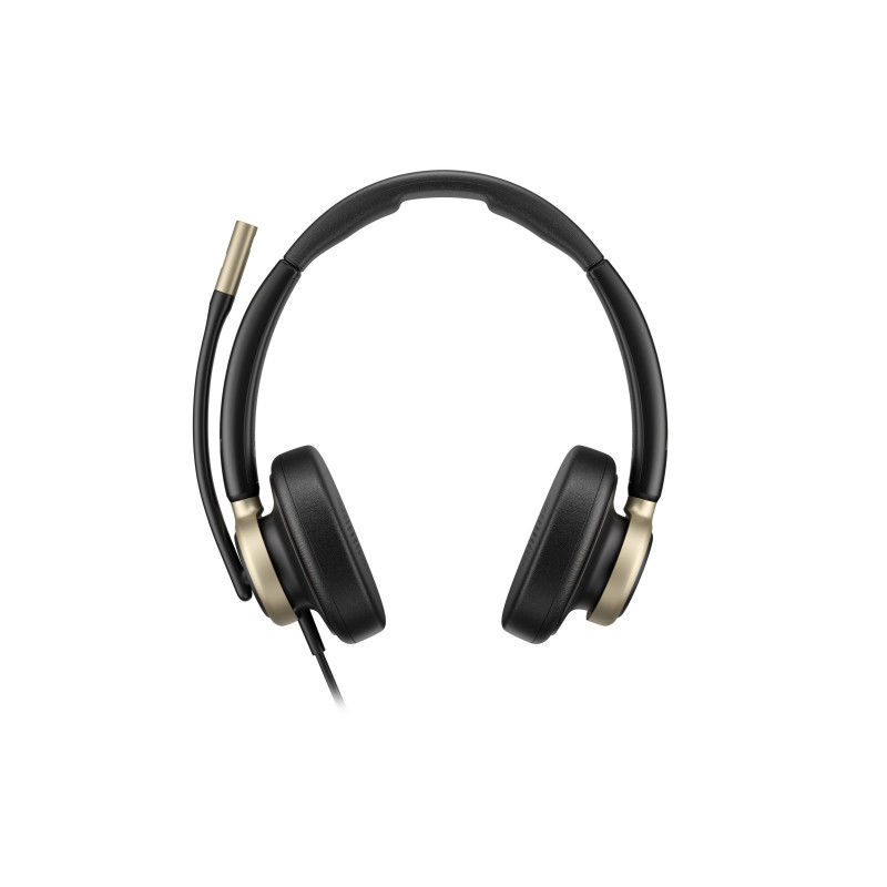 HP Poly Mission 825 Wired Stereo USB Headset su ANC - Juoda
