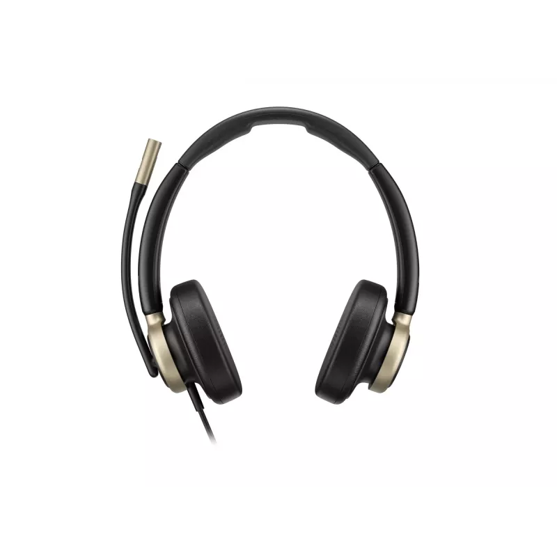 HP Poly Mission 825 Wired Stereo USB Headset su ANC - Juoda