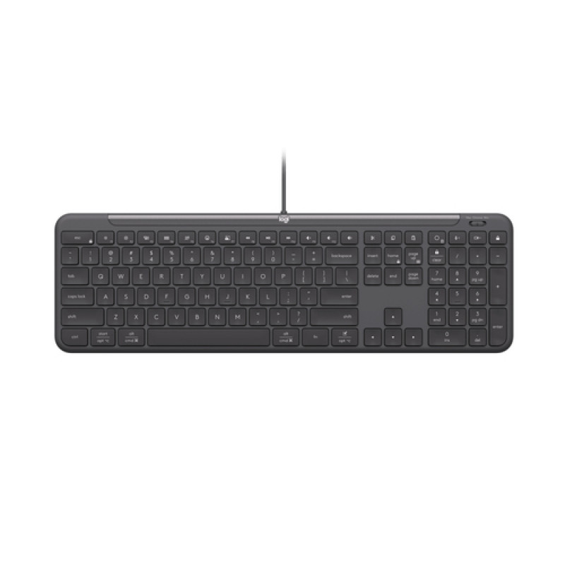 Logitech Signature Slim Wired K620 for Business, Swiss Layout, Graphite