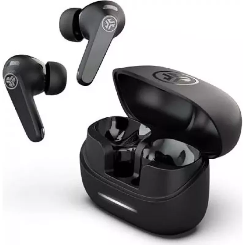 JLab JBuds ANC Pods True Wireless Earbuds su aktyviu triukšmo slopinimu, IP55, juodi