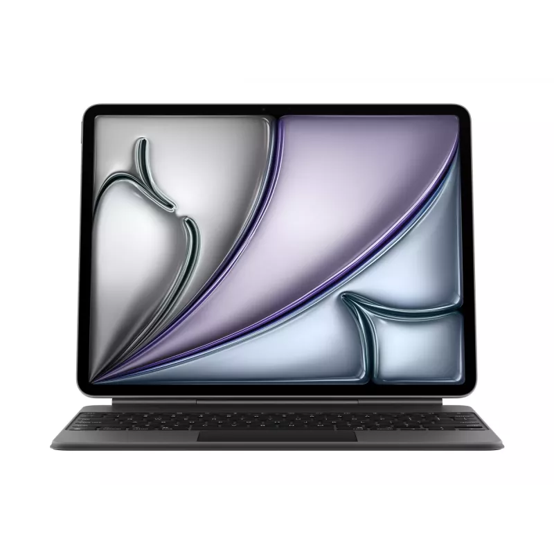 „Apple Magic Keyboard“, skirta „iPad Air 13 colių“ (M4, M3) – švediškas išdėstymas – juoda
