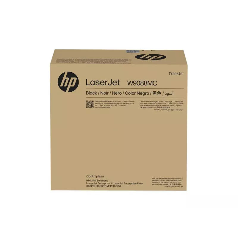 HP W9088MC juodas valdomas „LaserJet“ kasečių toneris