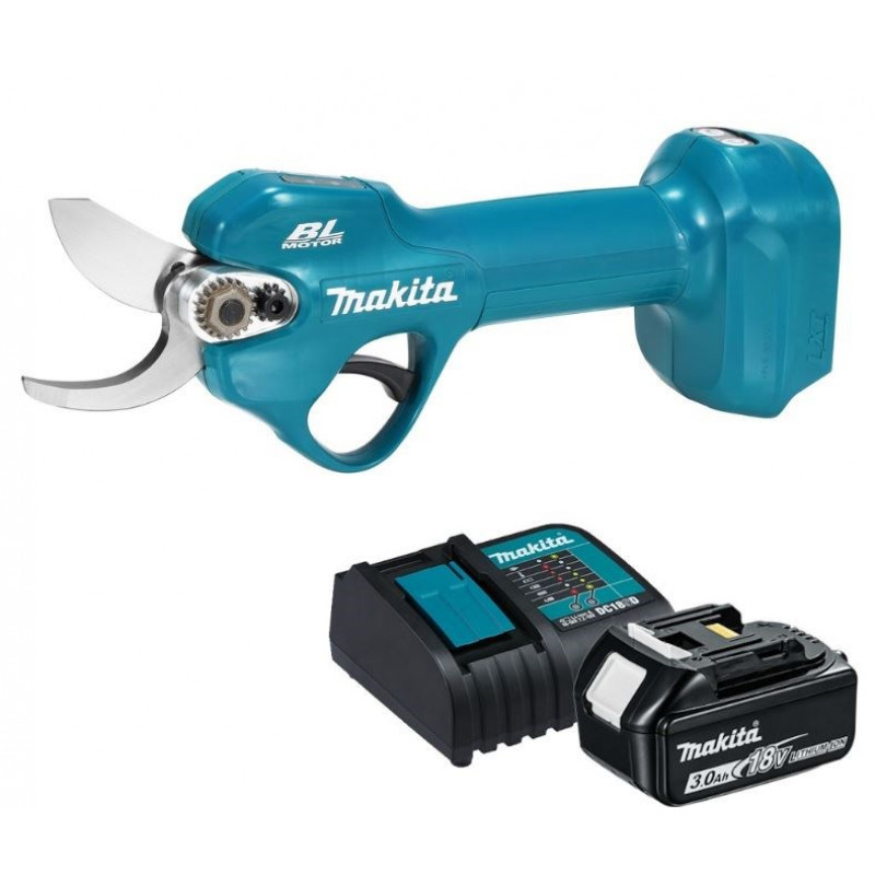 MAKITA DUP181SF 18V belaidės genėjimo žirklės su 1x3.0Ah akumuliatoriumi
