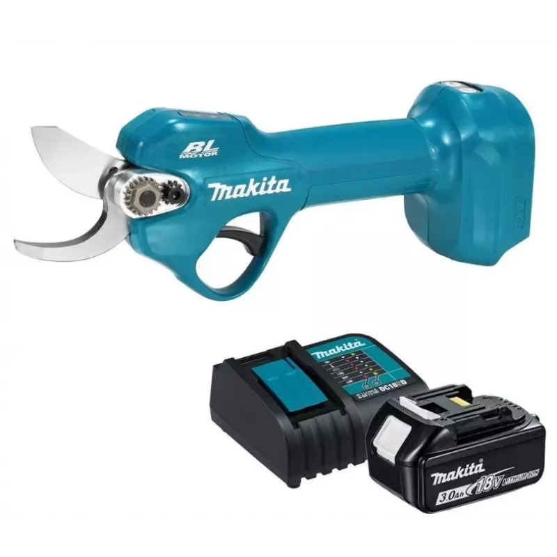 MAKITA DUP181SF 18V belaidės genėjimo žirklės su 1x3.0Ah akumuliatoriumi