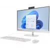 HP All-in-One 27-cr0042nf stalinis kompiuteris, AMD Ryzen 5 7520U, 16 GB RAM, 512 GB SSD, 27 colių Full HD IPS ekranas, Windows 11 Home, baltas (atnaujinta prekė)