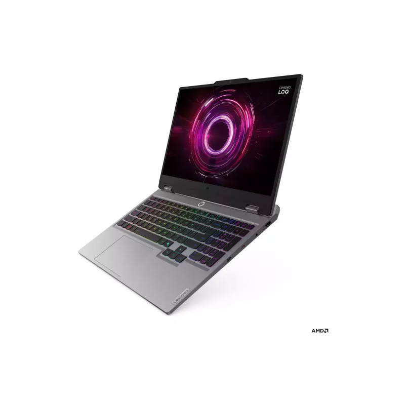 Nešiojamas žaidimų kompiuteris Lenovo LOQ 15AHP10 15.6 inch FHD IPS, AMD Ryzen 7 250, 16GB DDR5, 1TB SSD, NVIDIA GeForce RTX 5060 8GB, Windows 11 Home, Luna Grey