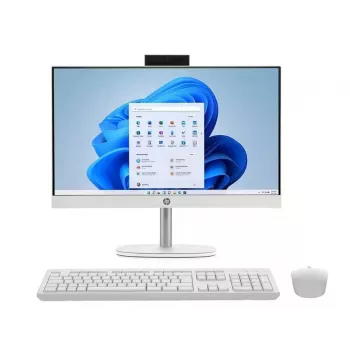 HP All-in-One 24-cr1008na, Intel Core Ultra 5 125U, 8 GB RAM, 512 GB SSD, 23,8 inch Full HD IPS, Windows 11 Home, balta (atnaujinta prekė)