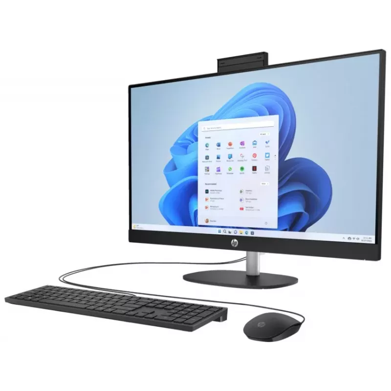 HP All-in-One 27-cr0038na, 27 inch Full HD IPS, AMD Ryzen 5, 16GB RAM, 1TB SSD, Windows 11 Home, Natural Silver (atnaujinta prekė)