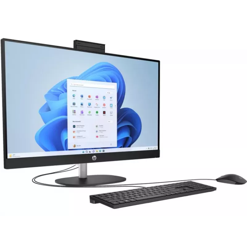 HP All-in-One 27-cr0038na, 27 inch Full HD IPS, AMD Ryzen 5, 16GB RAM, 1TB SSD, Windows 11 Home, Natural Silver (atnaujinta prekė)