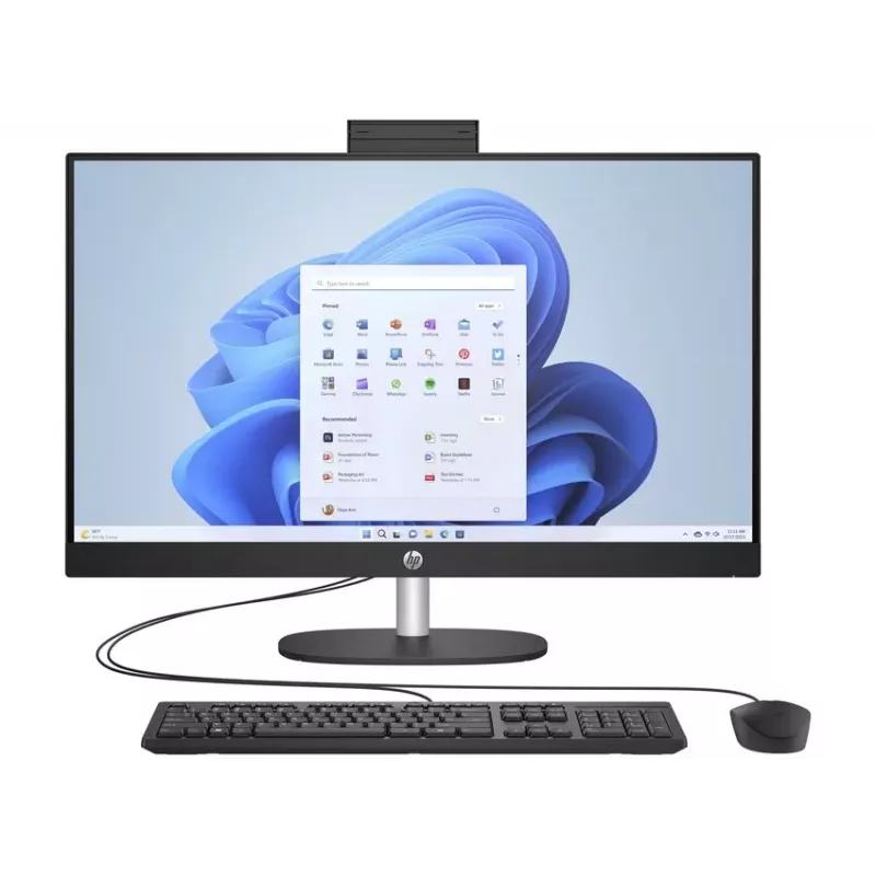 HP All-in-One 27-cr0037na, AMD Ryzen 7 7730U, 27 inch Full HD IPS, 16 GB RAM, 512 GB SSD, Windows 11 Home, Snow White (atnaujinta prekė)