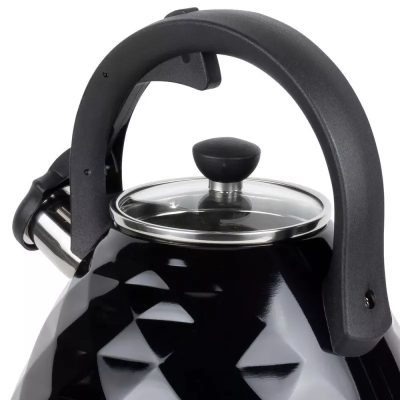 RESTO Whistling Kettle 3L Nerūdijantis Plienas Sidabrinis/Juodas 90610