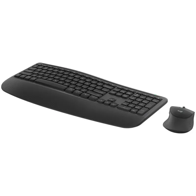 Logitech Signature Comfort Plus MK880 belaidis rinkinys - grafitas - US International - Bluetooth - 973
