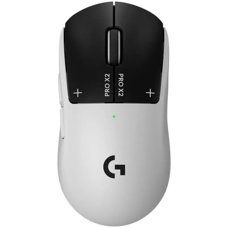 Logitech G PRO X2 SUPERSTRIKE Optical Wireless Gaming Mouse - Black/White